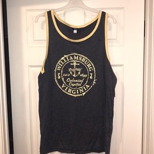 Navy blue Williamsburg tank top
